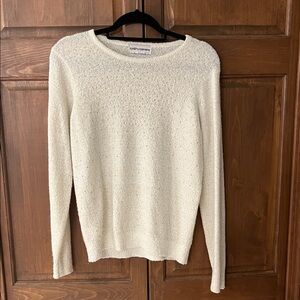 Cathy Daniels Cream Crew Neck Sweater